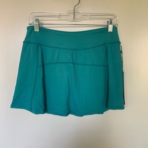 Teal green tennis skort built in shorts medium